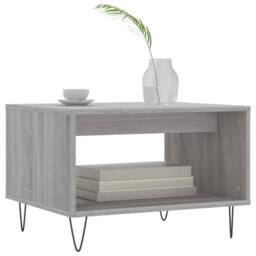 Berkfield Home Decorative Coffee Table Grey Sonoma 60x50x40 cm Engineered Wood - Size: 60 x 50 x 40 cm - thumbnail 1