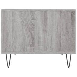 Berkfield Home Decorative Coffee Table Grey Sonoma 60x50x40 cm Engineered Wood - Size: 60 x 50 x 40 cm - thumbnail 5