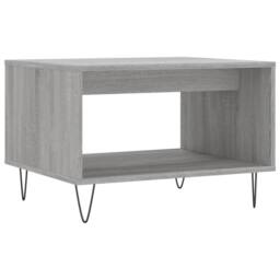 Berkfield Home Decorative Coffee Table Grey Sonoma 60x50x40 cm Engineered Wood - Size: 60 x 50 x 40 cm - thumbnail 6
