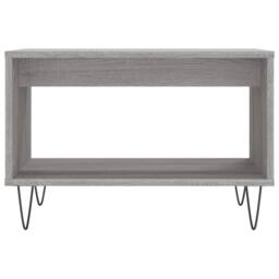 Berkfield Home Decorative Coffee Table Grey Sonoma 60x50x40 cm Engineered Wood - Size: 60 x 50 x 40 cm - thumbnail 4
