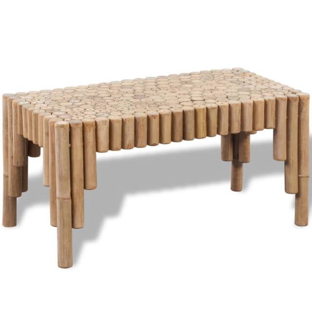 Berkfield Home Coffee Table Bamboo in Brown - image 1