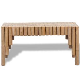 Berkfield Home Coffee Table Bamboo in Brown - thumbnail 2