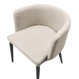 Wyld and Coco Outdoor Living Set 2 Beige Armchairs Olefin Upholstery Powder Coat - thumbnail 7