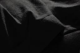 Homes-Linen Plain Thermal Flannelette Flat Sheet 100% Brushed Cotton Bedding in Black - Size: Single - thumbnail 2