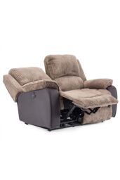 More4Homes Postana Electric Recliner Jumbo Cord 2+3 Seater Sofa Set in Brown - thumbnail 5