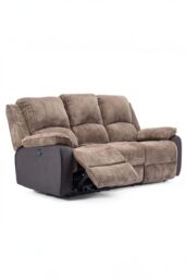 More4Homes Postana Electric Recliner Jumbo Cord 2+3 Seater Sofa Set in Brown - thumbnail 3