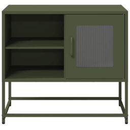 Berkfield Home TV Cabinet Olive Green 68x39x60.5 cm Steel