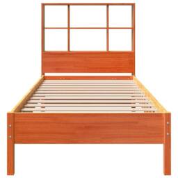 Berkfield Home Decorative Bookcase Bed without Mattress Wax Brown 100x200 cm Sol - thumbnail 4