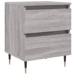 Berkfield Home Bedside Cabinet Grey Sonoma 40x35x50 cm Engineered Wood - Size: 40 x 35 x 50 cm - thumbnail 1