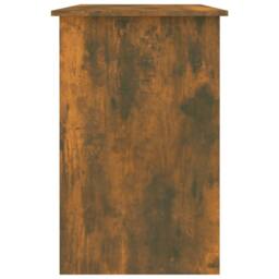 Berkfield Home Desk Smoked Oak 100x50x76 cm Engineered Wood in Brown - Size: 100 x 50 x 76 cm - thumbnail 8