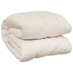 Berkfield Home Weighted Blanket Light Cream 200x225 cm 9 kg Fabric - thumbnail 3