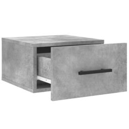 Berkfield Home Wall-mounted Bedside Cabinet Concrete Grey 35x35x20 cm - Size: 35 x 35 x 20 cm - thumbnail 6