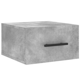 Berkfield Home Wall-mounted Bedside Cabinet Concrete Grey 35x35x20 cm - Size: 35 x 35 x 20 cm - thumbnail 2