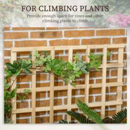NESTLUNE 3 Tier Wooden Garden Planters with Trellis in Natural - Size: 1.25kg - thumbnail 4