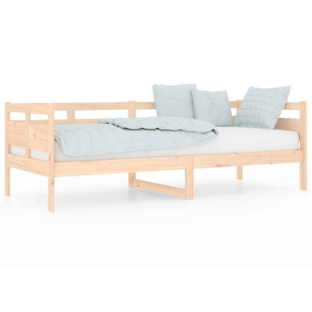 Berkfield Home Day Bed Solid Wood Pine 80x200 cm in Natural - image 1
