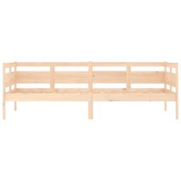 Berkfield Home Day Bed Solid Wood Pine 80x200 cm in Natural - thumbnail 5