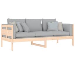 Berkfield Home Day Bed Solid Wood Pine 80x200 cm in Natural - thumbnail 8
