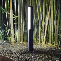 Netlighting Etere LED 1 Light Outdoor Bollard Light Anthracite IP44 in Black - thumbnail 2
