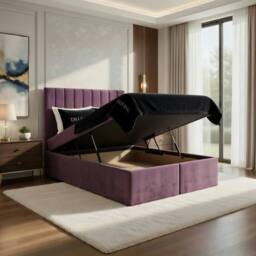 DS Living Aria Pink Ottoman Bed - Size: Single - thumbnail 2