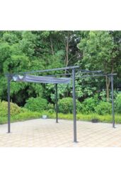 Royalcraft Prague pergola 3.5x3.5m Gazebo in Grey - thumbnail 2