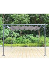 Royalcraft Prague pergola 3.5x3.5m Gazebo in Grey - thumbnail 4