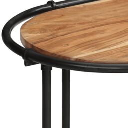 Berkfield Home Console Table 110x42x76 cm Solid Wood Acacia in Brown - Size: 110 x 42 x 76 cm - thumbnail 6