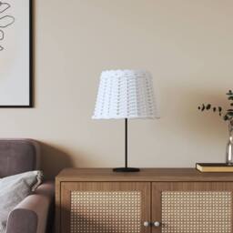 Berkfield Home Lamp Shade White √ò30x20 cm Wicker - Size: 30x20 cm