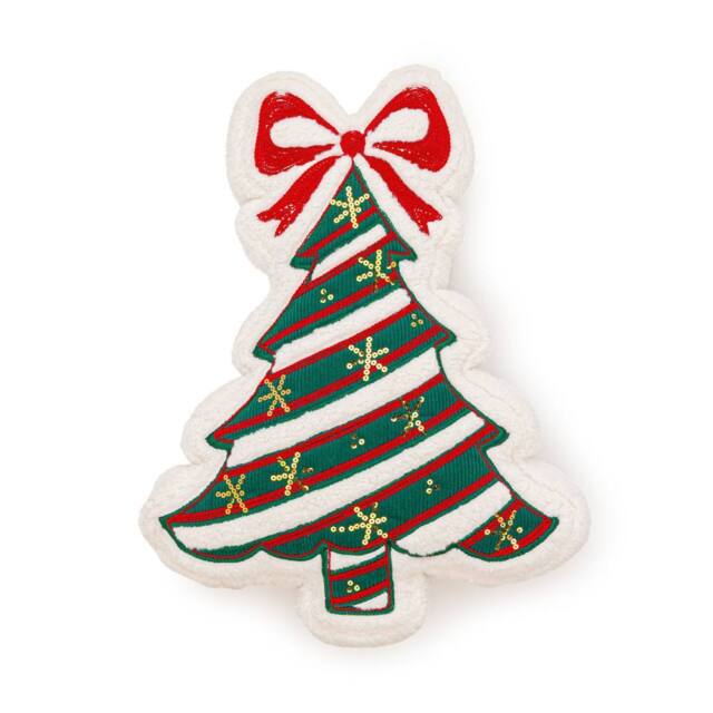 Luxury Living Christmas Tree Cushion - Festive Embroidered Soft Filled Decor Pillow - Size: 50 cm x 35 cm - image 1
