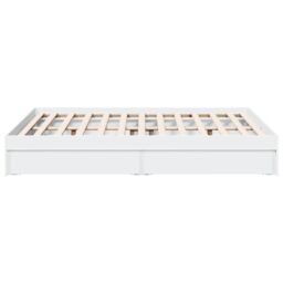 Berkfield Home Bed Frame with Drawers without Mattress White 140x190 cm - thumbnail 5
