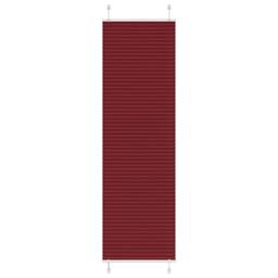Berkfield Home Pleated Blind Bordeaux Red 55x200 cm Fabric Width 54.4 cm Polyester - thumbnail 2