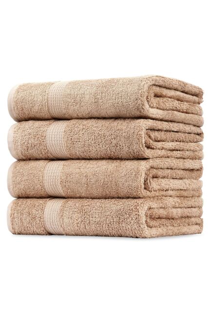 CityComfort Pack Of 4 Towels in Brown - image 1