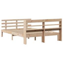 Berkfield Home Beautiful Bed Frame with Headboard without Mattress 160x200 cm in Light Tan - thumbnail 8