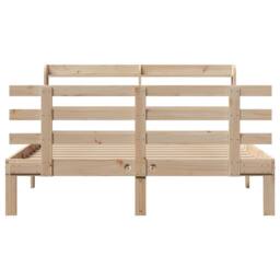 Berkfield Home Beautiful Bed Frame with Headboard without Mattress 160x200 cm in Light Tan - thumbnail 4