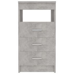 Berkfield Home Drawer Cabinet Concrete Grey 40x50x76 cm Engineered Wood - Size: 40 x 50 x 76 cm - thumbnail 4