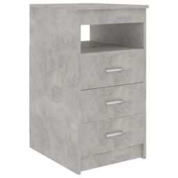 Berkfield Home Drawer Cabinet Concrete Grey 40x50x76 cm Engineered Wood - Size: 40 x 50 x 76 cm - thumbnail 2