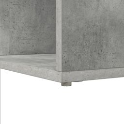 Berkfield Home Corner Desk with Shelf with Storage Concrete grey 101.5 x 149.5 x 149.5 cm - thumbnail 7