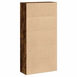 Berkfield Home Bookcase Smoked Oak 60x24x120 cm Engineered Wood in Brown - Size: 60 x 24 x 120 cm - thumbnail 6
