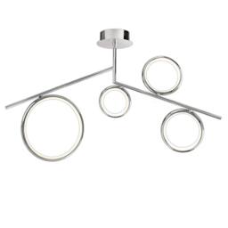 Netlighting Olimpia Ceiling 42W LED 3000K 3150lm IP20 Chrome in Silver - thumbnail 1