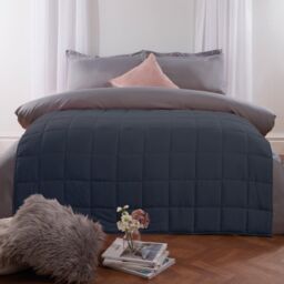 OHS Sensory Sleep Therapy Weighted Blanket in Navy - Size: 125 cm x 180 cm