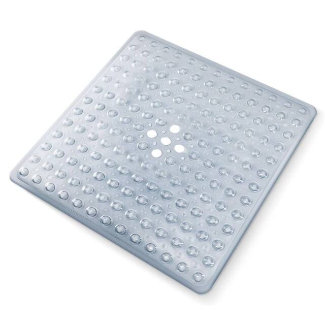 Keplin Non-Slip Shower Mat, For Shower Runner & Bathroom Tub, Square, 54x54cm in Clear - Size: 600mm - image 1