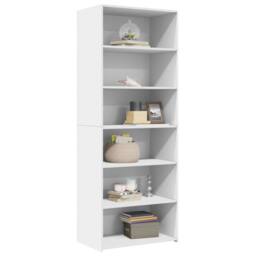 Berkfield Home Highboard White 70x41x185 cm Engineered Wood - Size: 70 x 41 x 185 cm - thumbnail 3