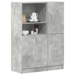 Berkfield Home 2 Piece Kitchen Cabinet Set Concrete Grey Engineered Wood
