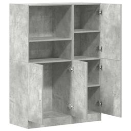 Berkfield Home 2 Piece Kitchen Cabinet Set Concrete Grey Engineered Wood - thumbnail 4