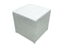 Fimous Light Grey Rattan Garden Outdoor Lounge Sofa Set Chair Sofa Side Table - thumbnail 6