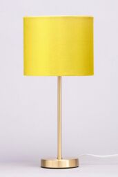 BHS Lighting Velvet Table Lamp in Yellow - thumbnail 2