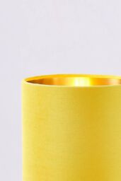 BHS Lighting Velvet Table Lamp in Yellow - thumbnail 3