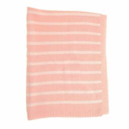 Ziggle Women's Pink & White Stripes Baby Blanket - thumbnail 2