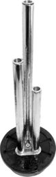 Primrose Stainless Steel 'Fire & Water' Feature Three Polished Tubes 135cm in Metallic Silver - thumbnail 6
