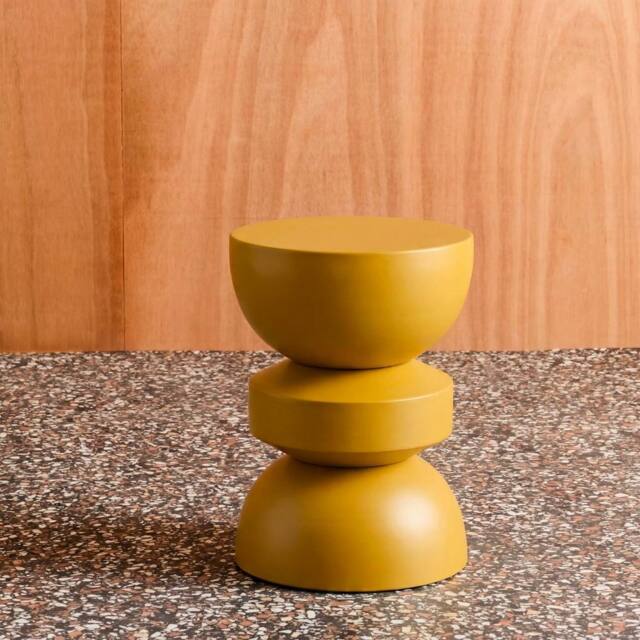 sweeek Side table, end table, nightstand metal in Mustard - image 1