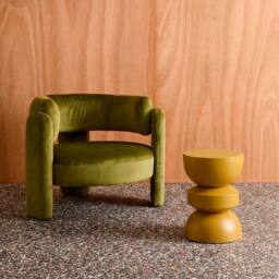 sweeek Side table, end table, nightstand metal in Mustard - thumbnail 7